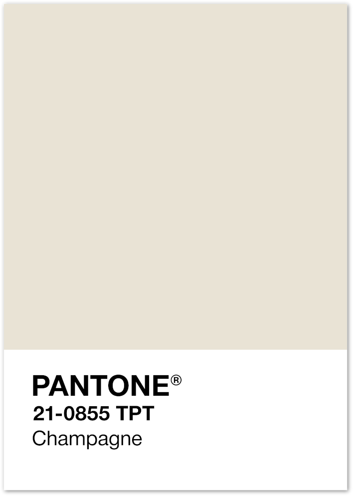 Posterux© | Pantone Champagne – Minimalist Color Swatch Poster poster – premium wall art