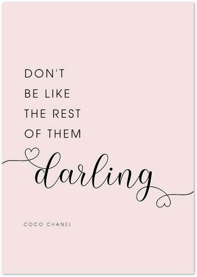 Posterux© | Coco Chanel Quote – Chic Minimalist Poster poster – premium wall art