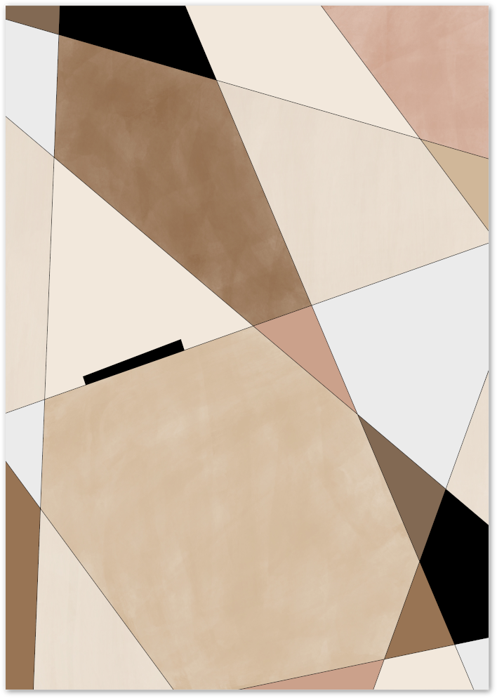 Posterux© | Geometric Earth Tones – Modern Abstract Art poster – premium wall art