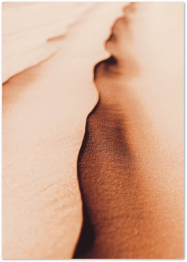 Posterux© | Desert Flow – Minimalist Sand Dunes Poster poster – premium wall art