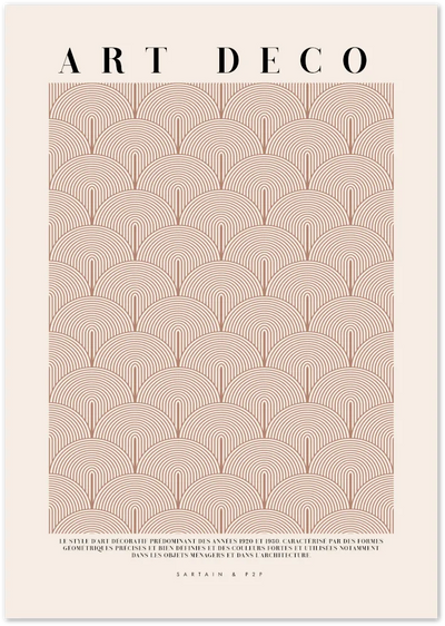 Posterux© | Art Deco Pattern – Vintage-Inspired Geometric Poster poster – premium wall art