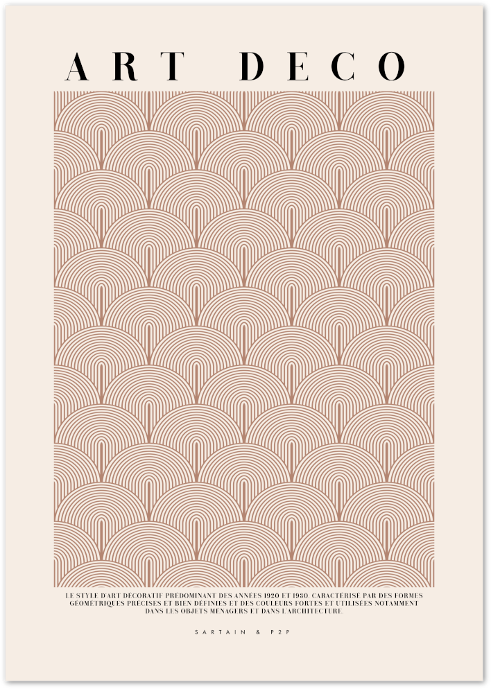 Posterux© | Art Deco Pattern – Vintage-Inspired Geometric Poster poster – premium wall art