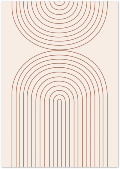 Posterux© | Geometric Arch Design – Art Deco Minimalist Poster poster – premium wall art