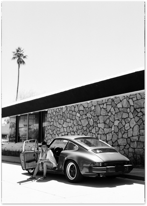 Posterux© | Vintage Road Trip – Black & White Photography Poster poster – premium wall art