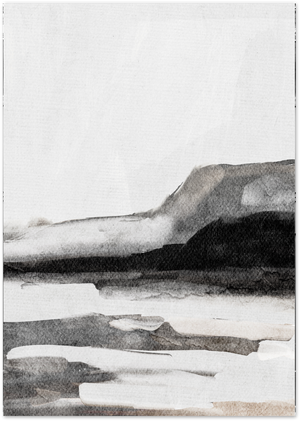 Posterux© | Monochrome Watercolor Landscape – Abstract Art Poster poster – premium wall art