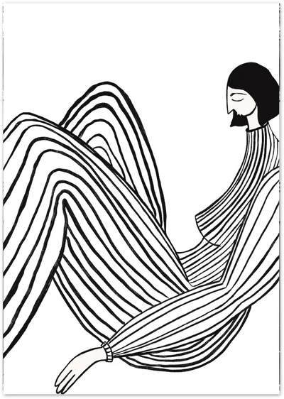 Posterux© | Line Art Figure – Modern Abstract Poster poster – premium wall art
