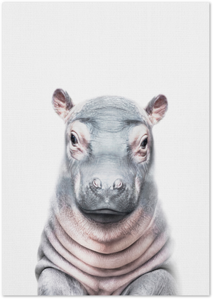 Posterux© | Baby Hippo – Whimsical Animal Poster poster – premium wall art
