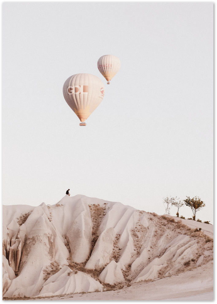 Posterux© | Cappadocia Balloons – Travel Photography Poster poster – premium wall art