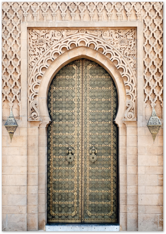 Posterux© | Grand Moroccan Door – Historic Architecture Poster poster – premium wall art