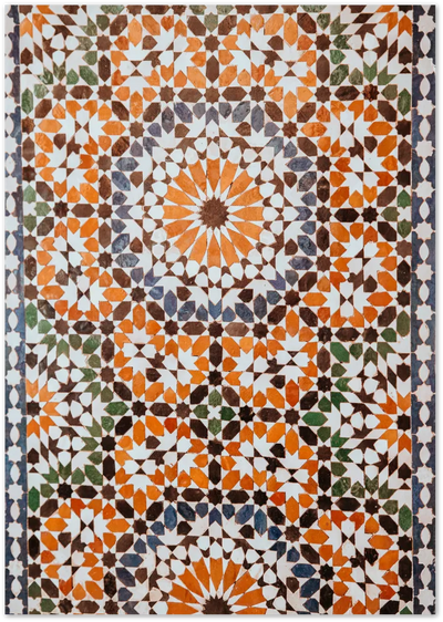 Posterux© | Islamic Geometric Tiles – Vibrant Pattern Art Poster poster – premium wall art