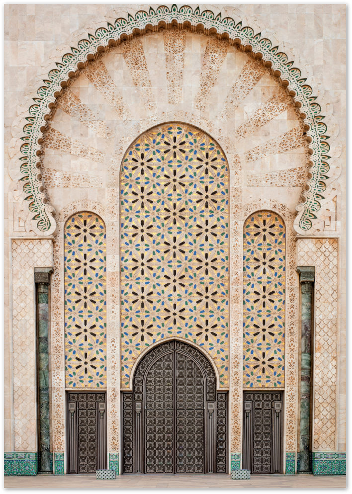 Posterux© | Moroccan Doors – Intricate Architecture Photography poster – premium wall art