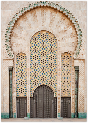 Posterux© | Moroccan Doors – Intricate Architecture Photography poster – premium wall art