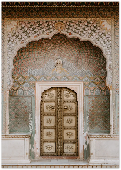 Posterux© | Indian Palace Door Poster – Opulent Architectural Photography poster – premium wall art
