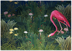 Posterux© | Tropical Flamingo Poster – Exotic Jungle Wall Art poster – premium wall art