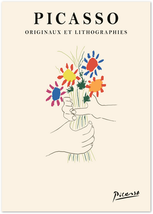 Posterux© | Colorful Art & Botanical Gallery Wall – Set of 7 Posters