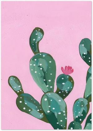 Posterux© | Cactus Bloom Poster – Modern Botanical Wall Art poster – premium wall art