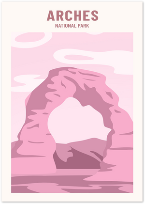 Posterux© | Arches National Park Poster – Minimalist Nature Wall Art poster – premium wall art