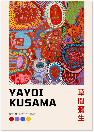 Posterux© | Yayoi Kusama Art Poster – Vibrant Pop Art Masterpiece poster – premium wall art