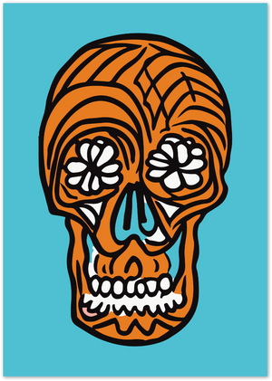 Posterux© | Day of the Dead Skull Poster – Bold Mexican Art poster – premium wall art