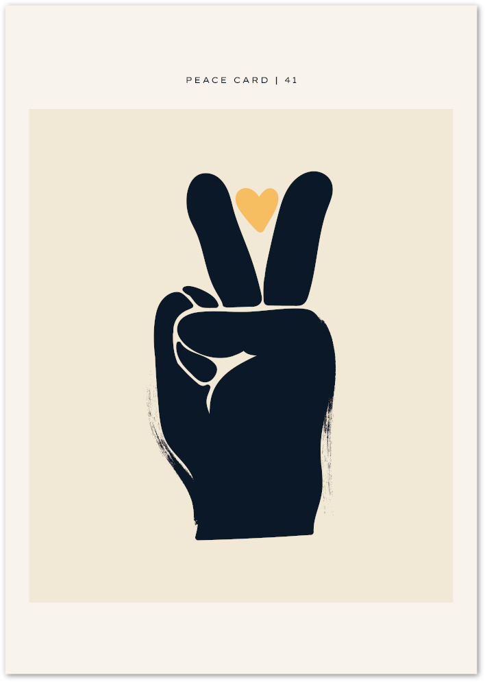 Posterux© | Peace Sign Poster – Minimalist Symbol of Harmony poster – premium wall art
