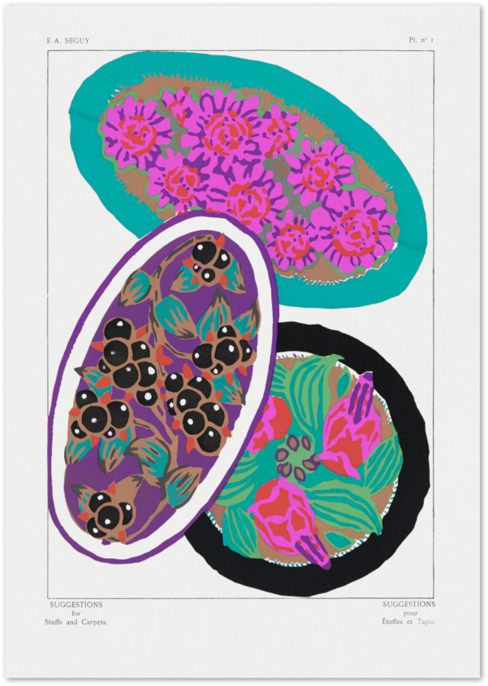 Posterux© | Vintage Art Deco Carpet Design – E.A. Séguy Print poster – premium wall art