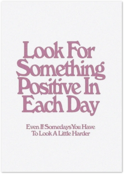 Posterux© | Positive Quote Poster – Soft Pink Retro Typography poster – premium wall art