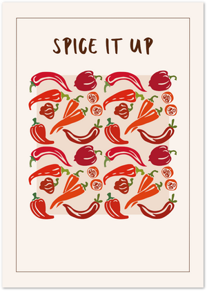 Posterux© | Spice It Up Poster – Kitchen Wall Art poster – premium wall art