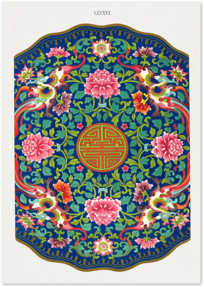 Posterux© | Imperial Peony Mandala Poster – Ornate Asian-Inspired Art poster – premium wall art