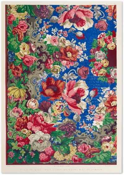 Posterux© | Baroque Floral Pattern Poster – Romantic Vintage Design poster – premium wall art