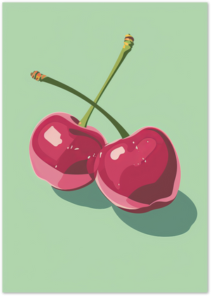 Posterux© | Cherry Pop Poster – Bright Fruit Pop Art poster – premium wall art