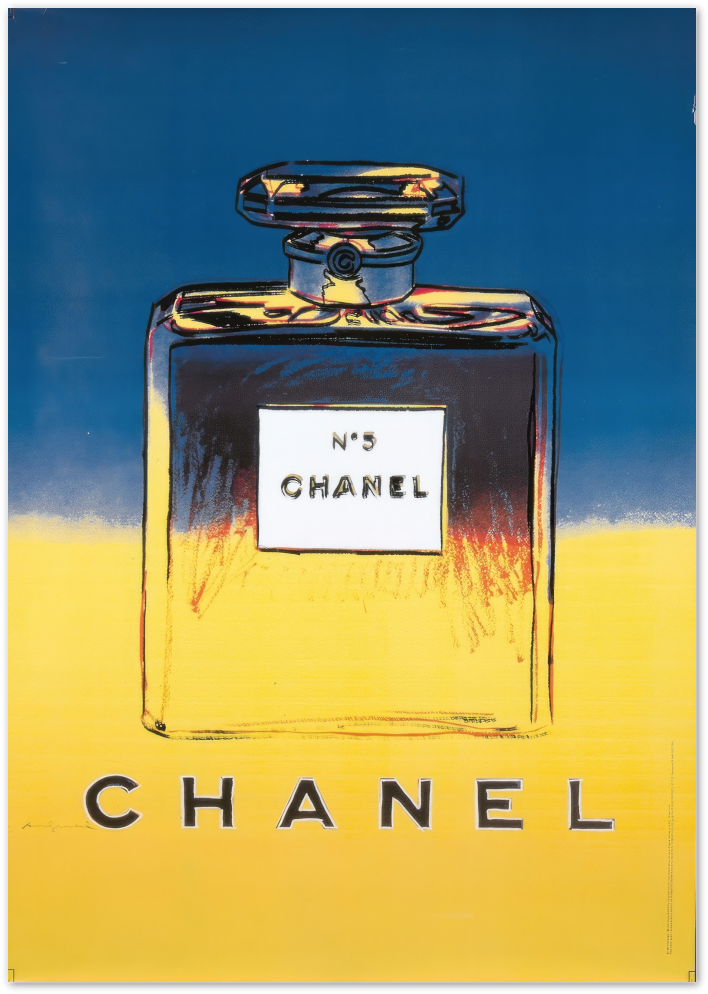 Posterux© | Chanel Nº5 Poster – Vintage Perfume Pop Art poster – premium wall art