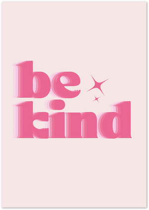 Posterux© | Be Kind Poster – Positive Typography Art poster – premium wall art