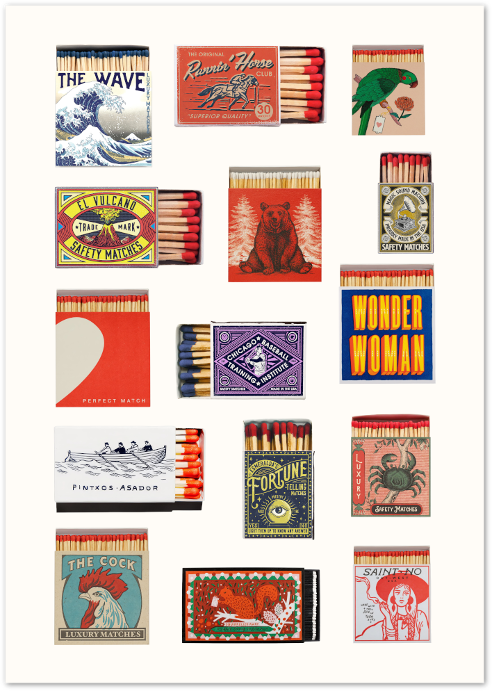 Posterux© | Vintage Matchbox Poster – Retro Graphic Design Wall Art poster – premium wall art