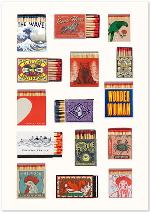 Posterux© | Vintage Matchbox Poster – Retro Graphic Design Wall Art poster – premium wall art