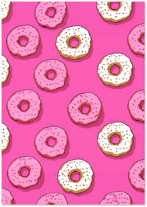 Posterux© | Donuts Poster – Colorful Pop Art Kitchen Print poster – premium wall art