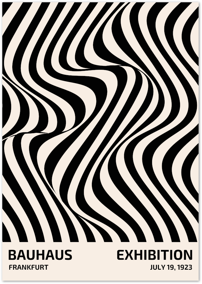 Posterux© | Bauhaus Exhibition Poster – Vintage Modernist Art Print poster – premium wall art