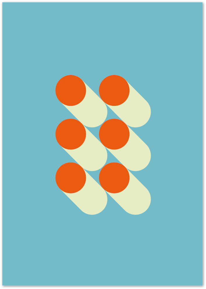 Posterux© | Retro Abstract Circles Poster – Minimal Geometric Art Print poster – premium wall art