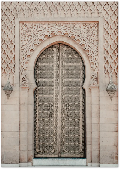 Posterux© | Ornate Archway – Moroccan Architecture Poster poster – premium wall art
