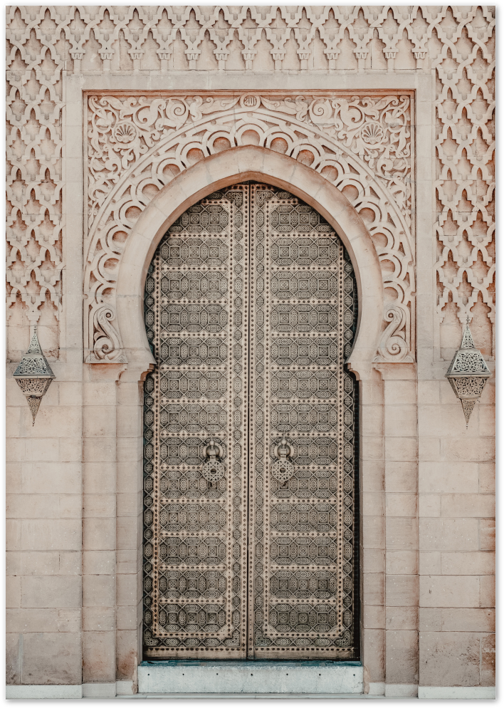 Posterux© | Ornate Archway – Moroccan Architecture Poster poster – premium wall art