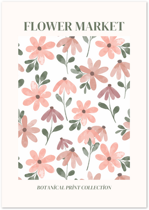 Posterux© | Flower Market Poster – Soft Botanical Print Wall Art poster – premium wall art