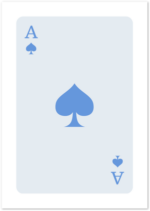 Posterux© | Ace of Spades Poster – Sleek Minimal Card Design poster – premium wall art