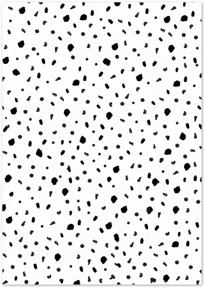 Posterux© | Modern Dalmatian Dots – Abstract Minimalist Poster poster – premium wall art