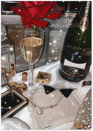 Posterux© | Sparkle Night Out Poster – Glamorous Lifestyle Photography poster – premium wall art