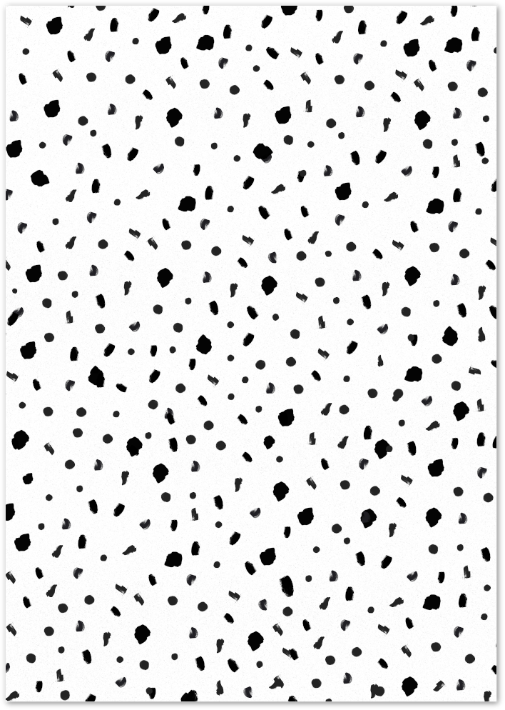 Posterux© | Modern Dalmatian Dots – Abstract Minimalist Poster poster – premium wall art