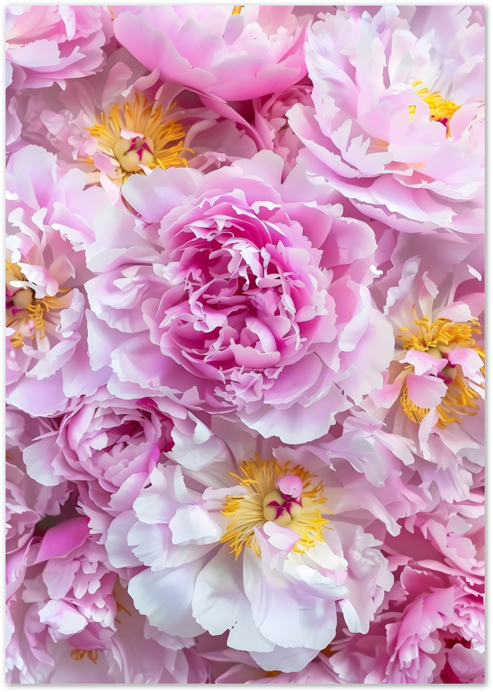 Posterux© | Bloom Explosion Poster – Romantic Peony Flower Print poster – premium wall art