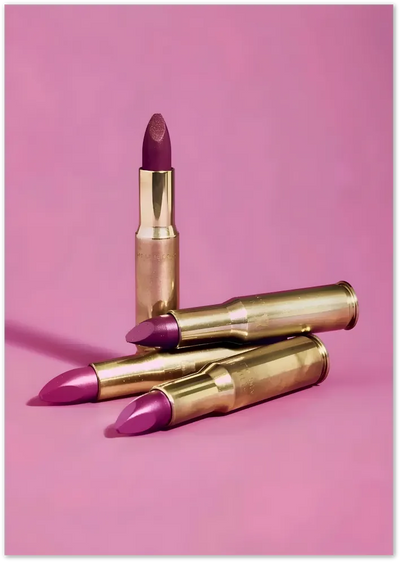 Posterux© | Lipstick Bullets Poster – Bold Glam Pop Art poster – premium wall art