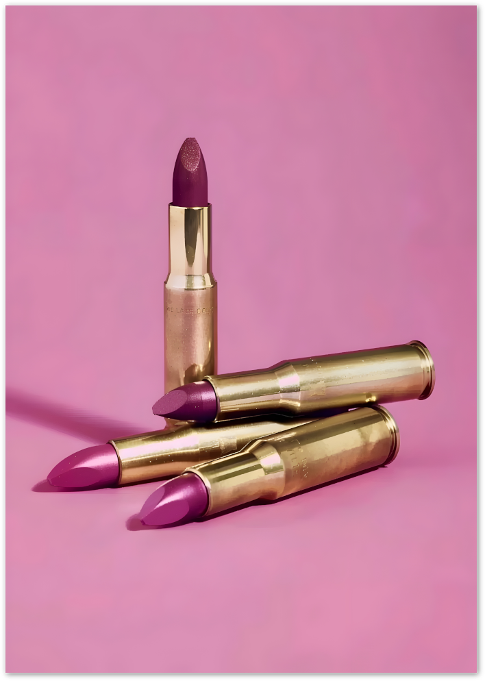 Posterux© | Lipstick Bullets Poster – Bold Glam Pop Art poster – premium wall art