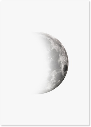 Posterux© | Crescent Moon Fade – Celestial Art Print poster – premium wall art