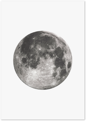 Posterux© | Full Moon Glow – Lunar Minimalist Poster poster – premium wall art