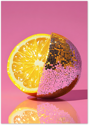 Posterux© | Disco Lemon – Pop Art Citrus Poster poster – premium wall art